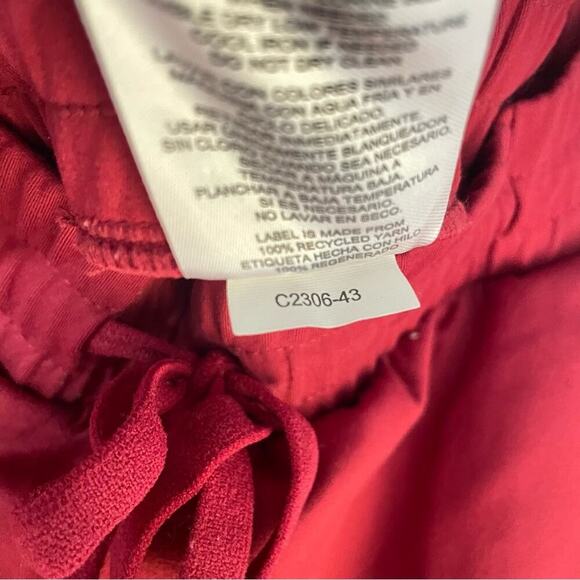 Women’s Mondetta Performance Luxury Red Cargo Straight Leg Sweatpants sz XL - Picture 5 of 7